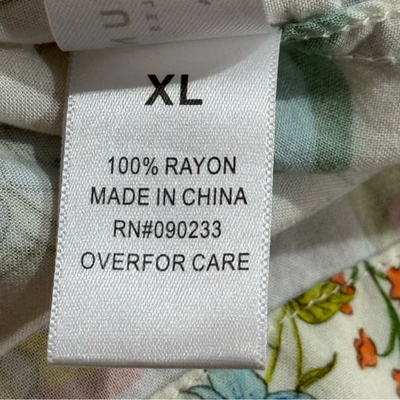 PacSun XL Retro Floral Button Shirt Hippie Pride Rave Festival Vacation Summer - Picture 12 of 12